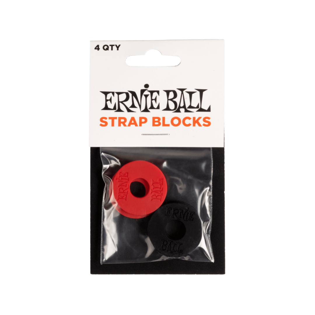Ernie Ball Strap Block - Black & Red