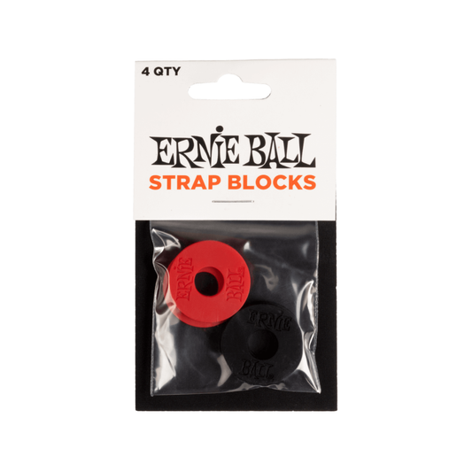 Ernie Ball Strap Block - Black & Red