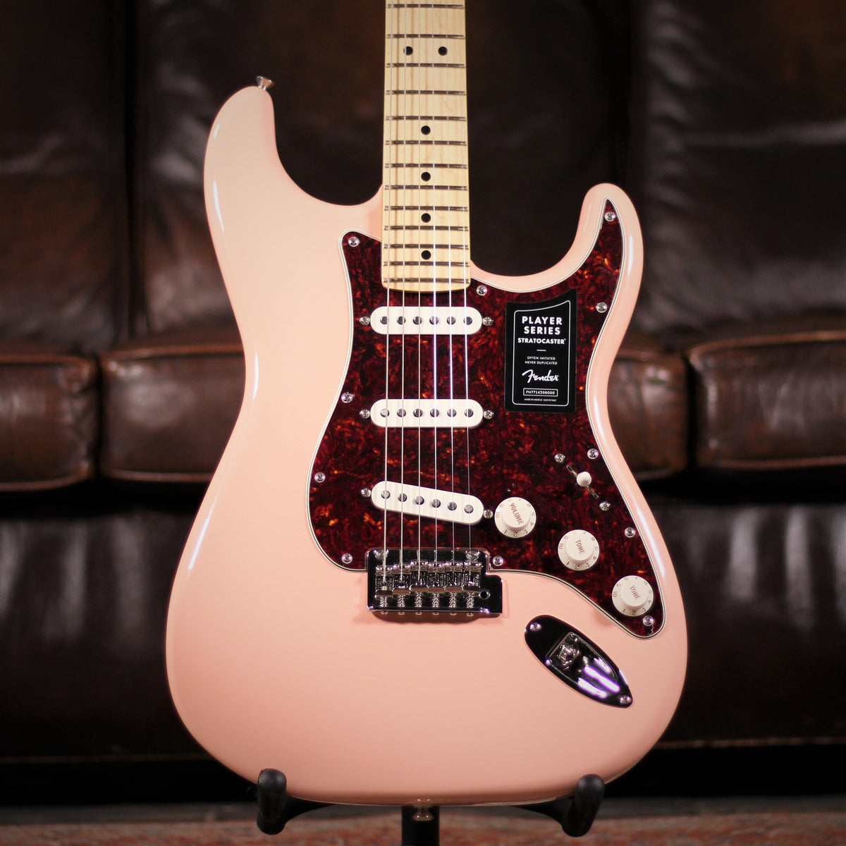 Shell Pink Fender Model Fender Player Stratocaster LTD Shell Pink | Electric Guitars Derby ...
