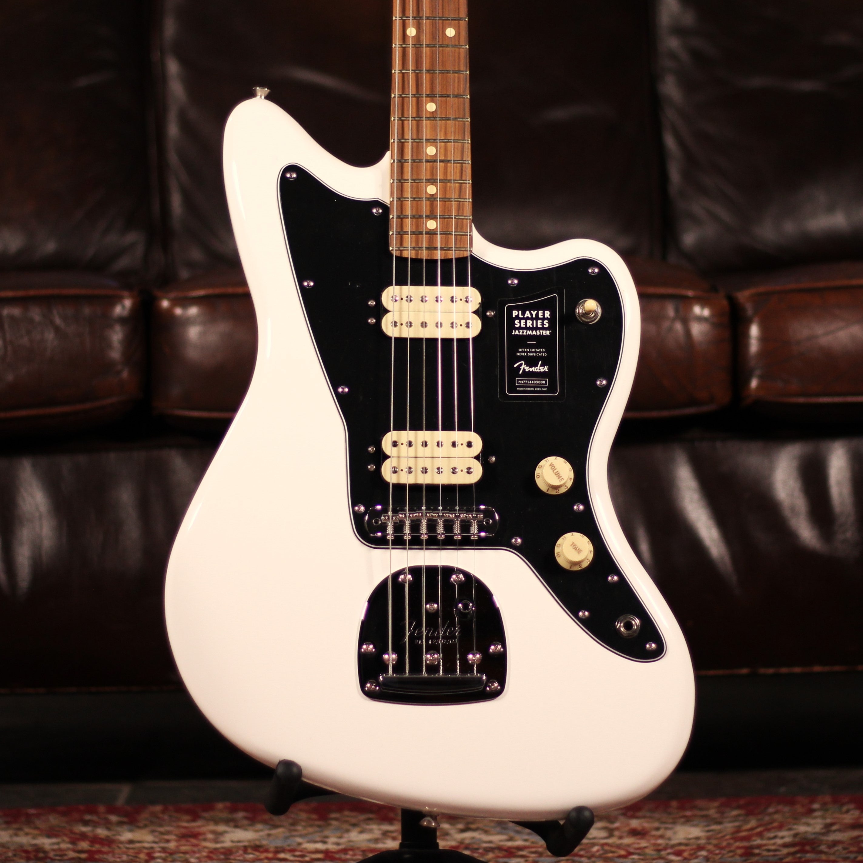 Fender Player Jazzmaster PF Polar White Foulds Guitars