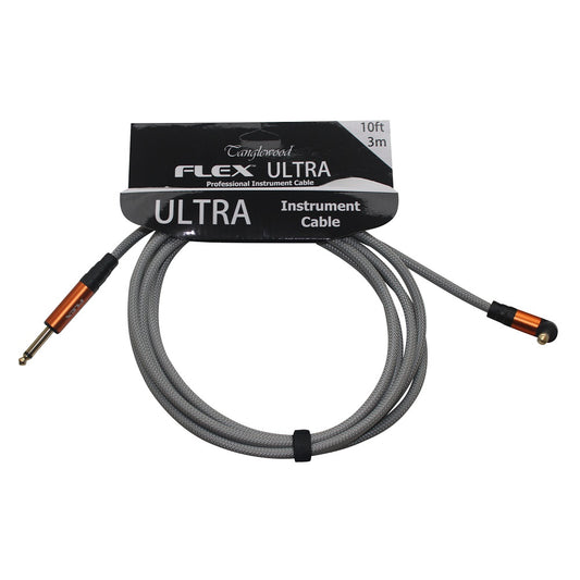 Flex Ultra 3m Cable - Storm Grey Angled