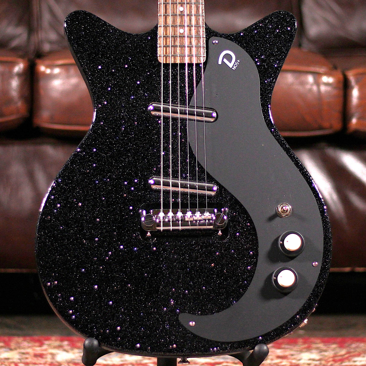 Danelectro Blackout 59 Guitar - Black Metalflake
