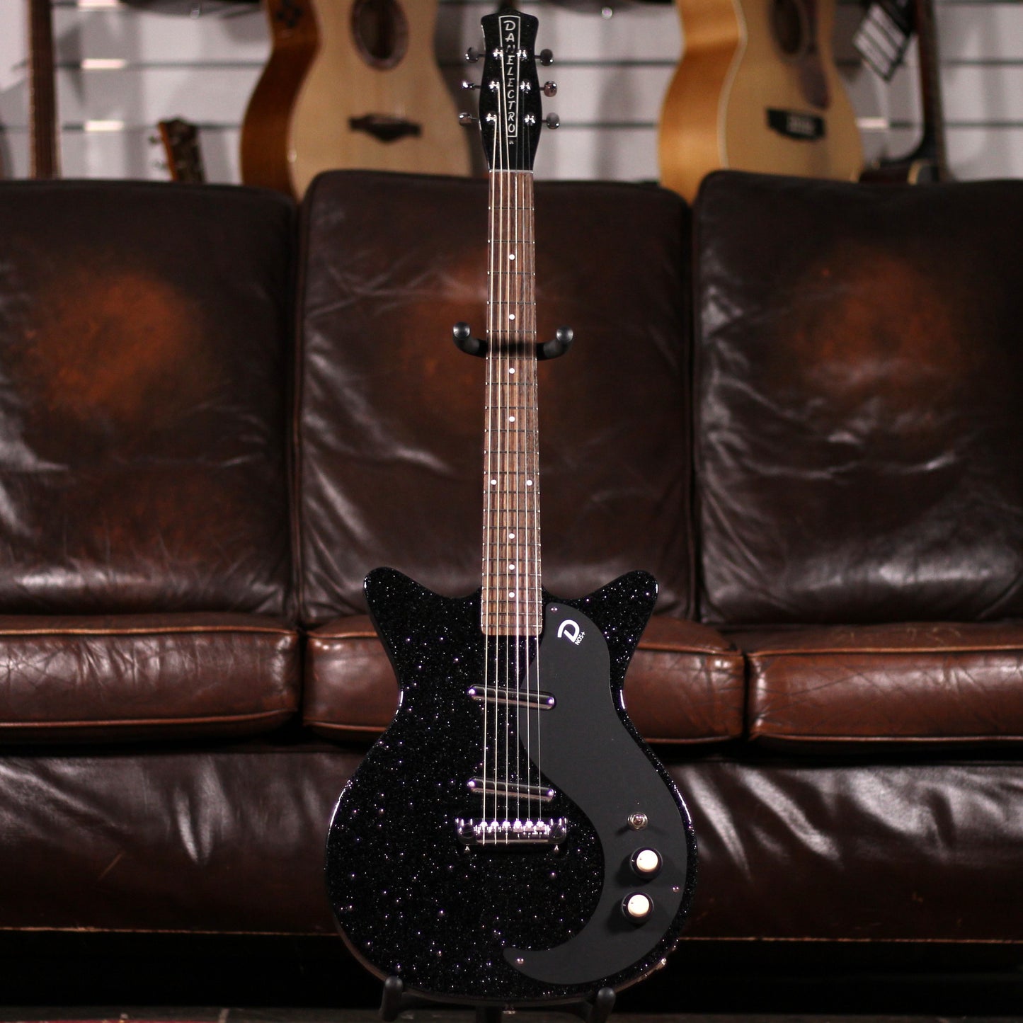 Danelectro Blackout 59 Guitar - Black Metalflake