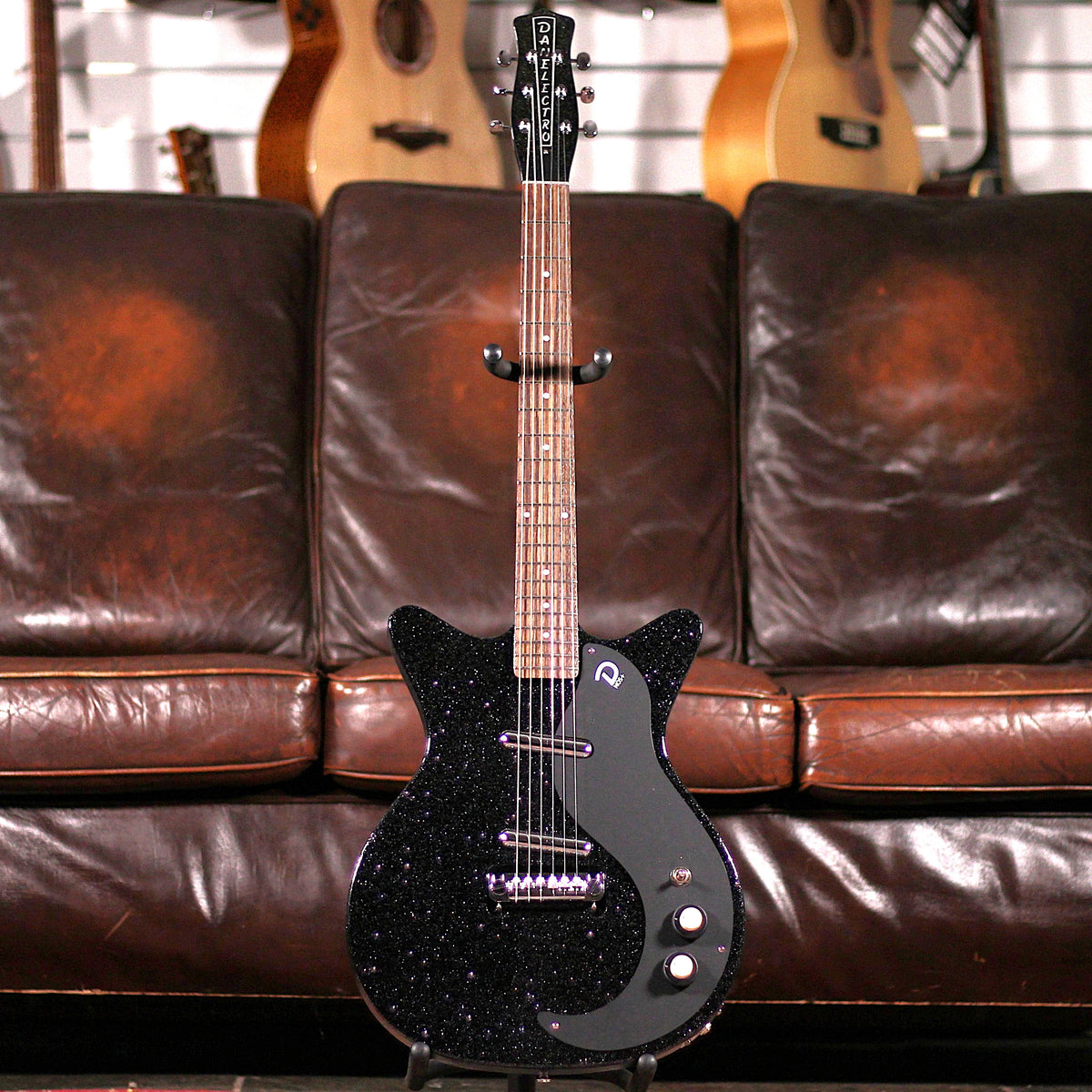 Danelectro Blackout 59 Guitar - Black Metalflake