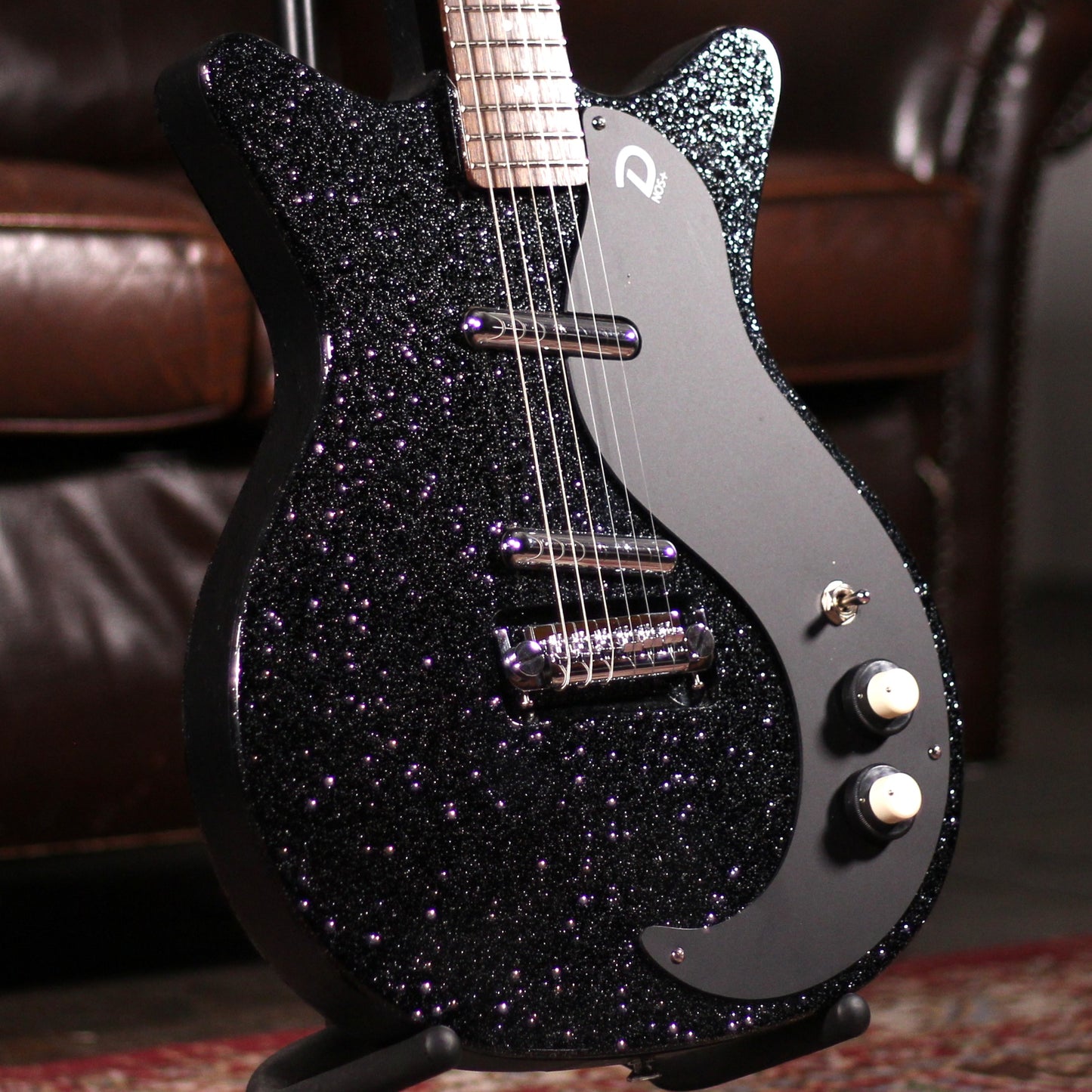 Danelectro Blackout 59 Guitar - Black Metalflake
