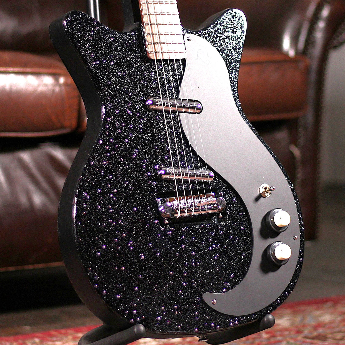 Danelectro Blackout 59 Guitar - Black Metalflake