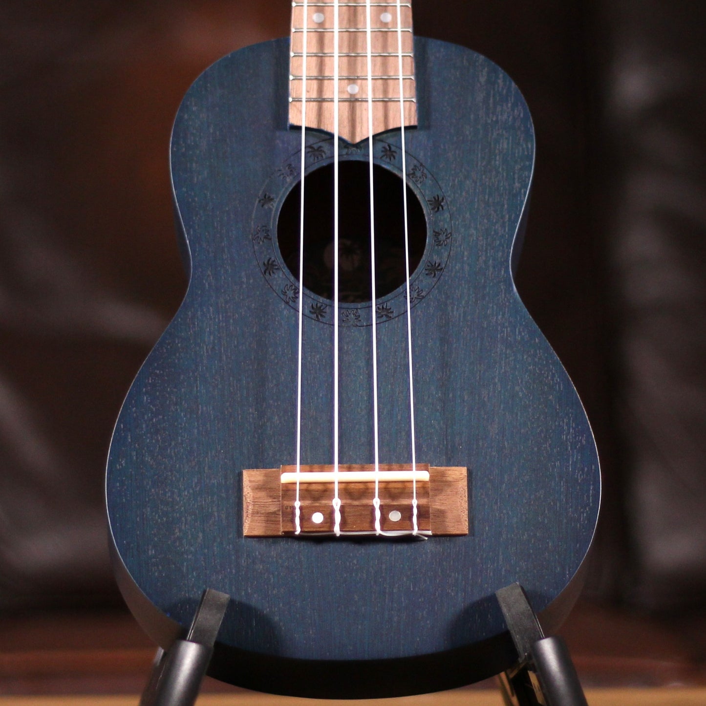 Laka Sapele Series Soprano Ukulele - Midnight Blue