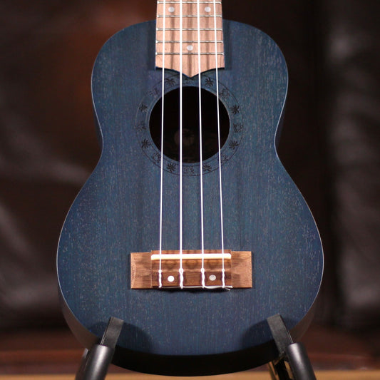 Laka Sapele Series Soprano Ukulele - Midnight Blue