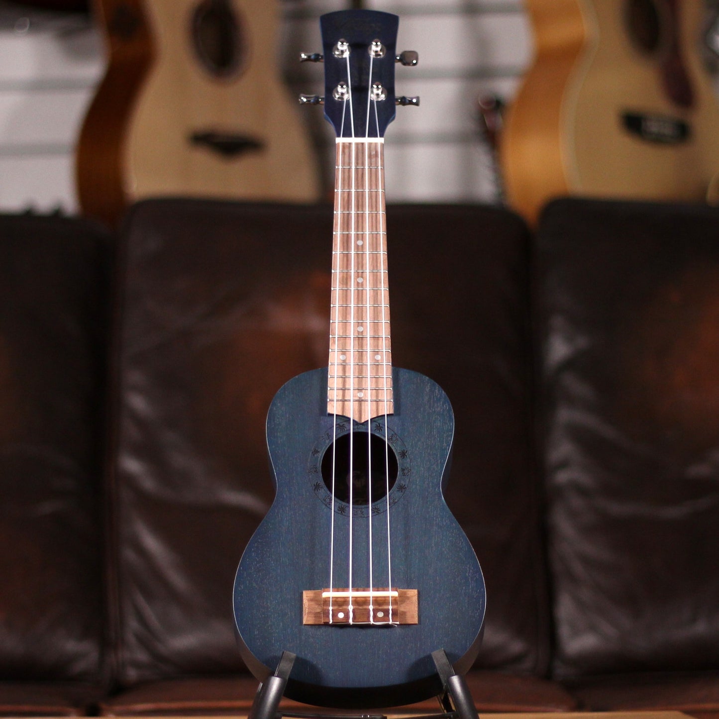 Laka Sapele Series Soprano Ukulele - Midnight Blue