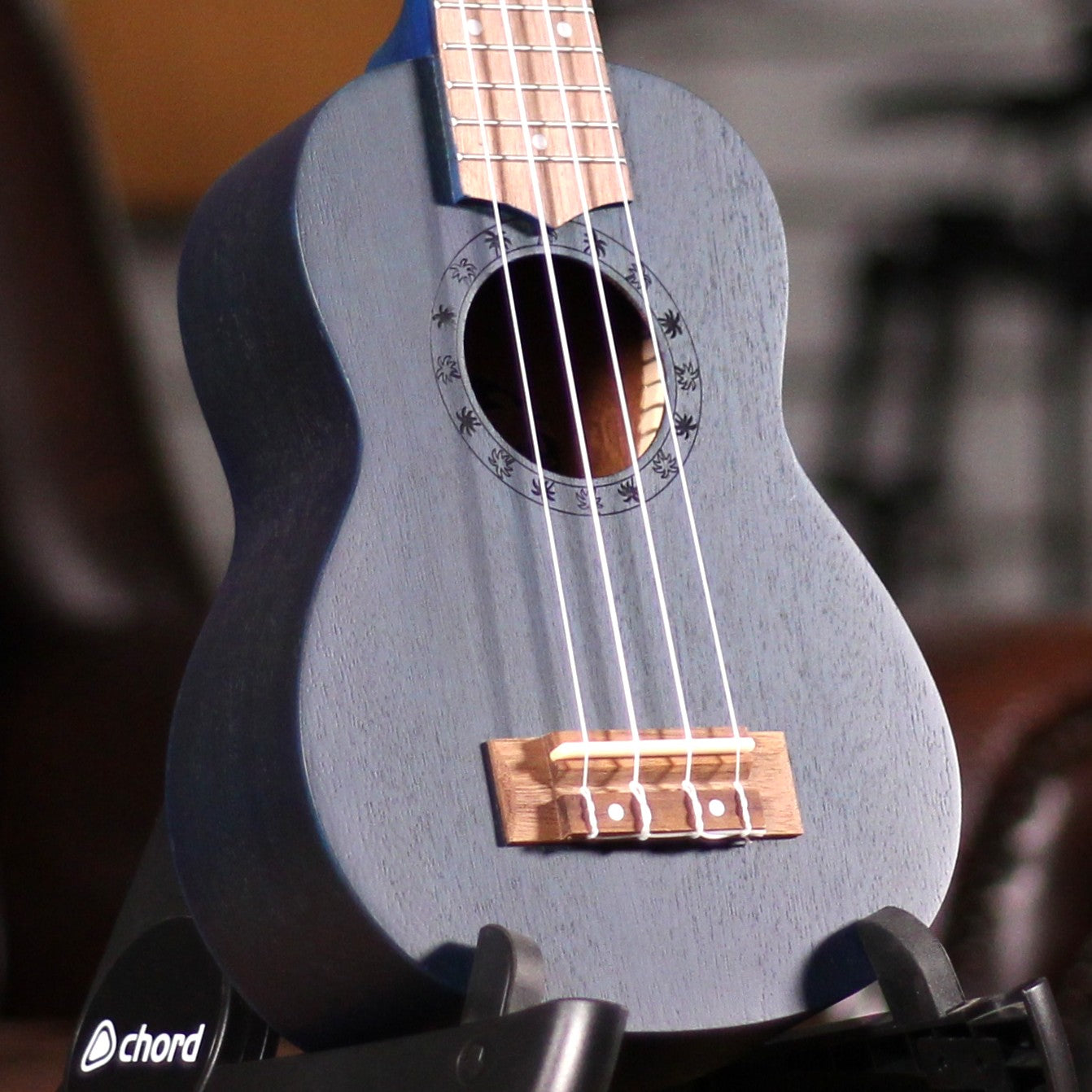 Laka Sapele Series Soprano Ukulele - Midnight Blue