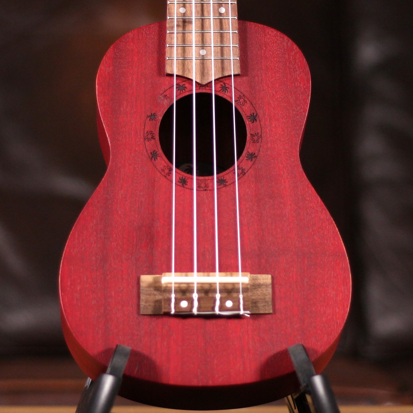 Laka Sapele Series Soprano Ukulele - Red