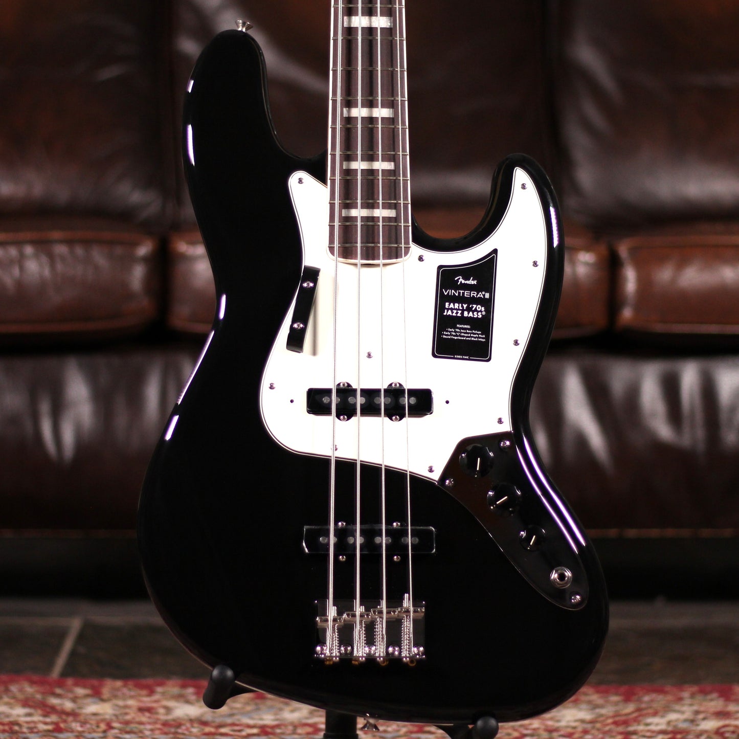Fender Vintera III Early 70s Jazz Bass Black