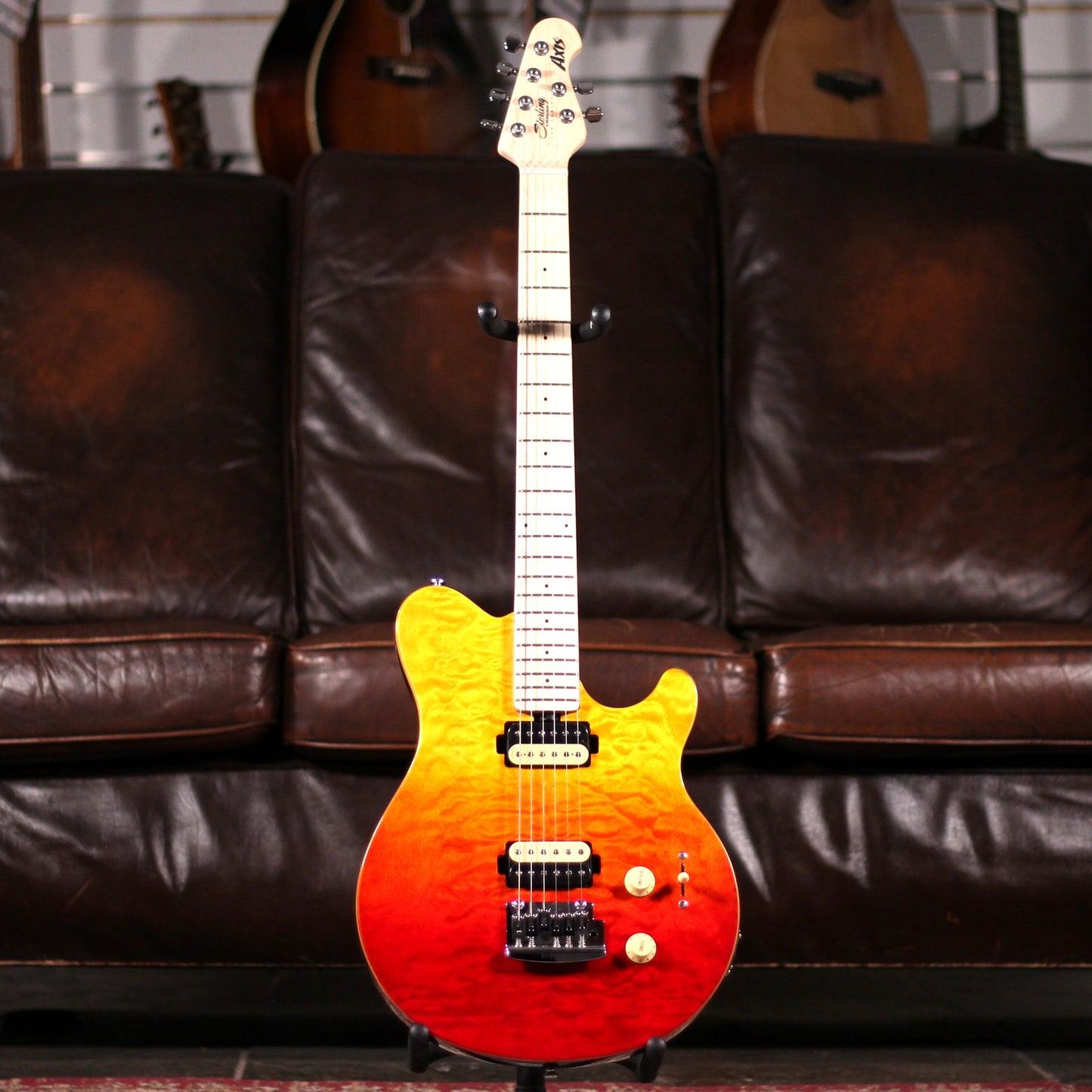 Sterling Sub Axis Quilted Maple Spectrum Red