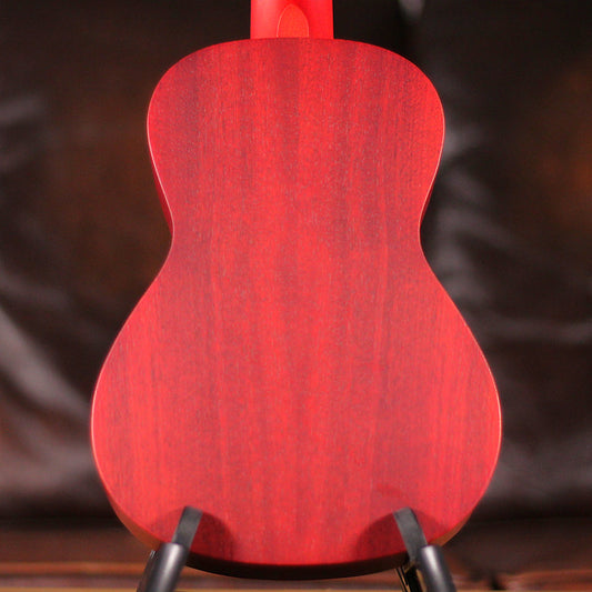 Laka Sapele Series Concert Ukulele - Red