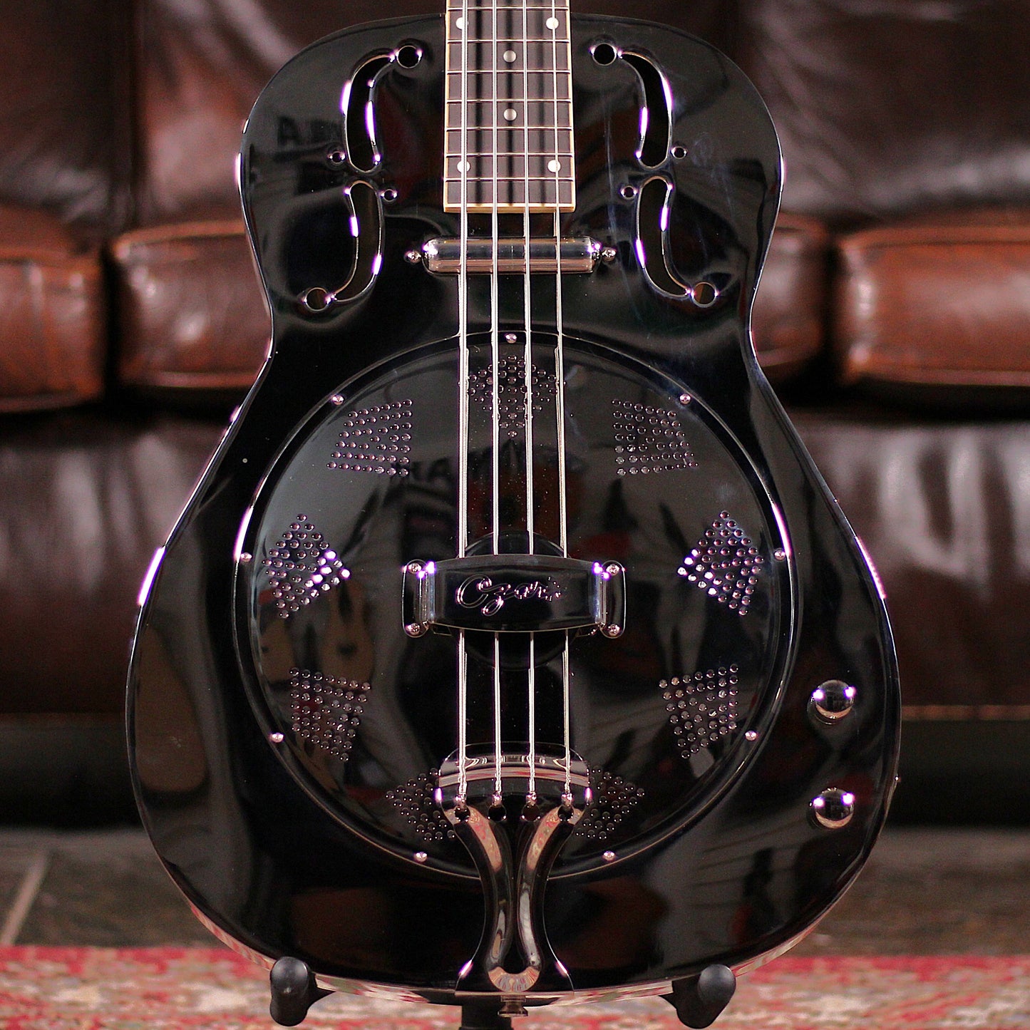 Ozark Resonator Bass Nickel Plate with Pickup