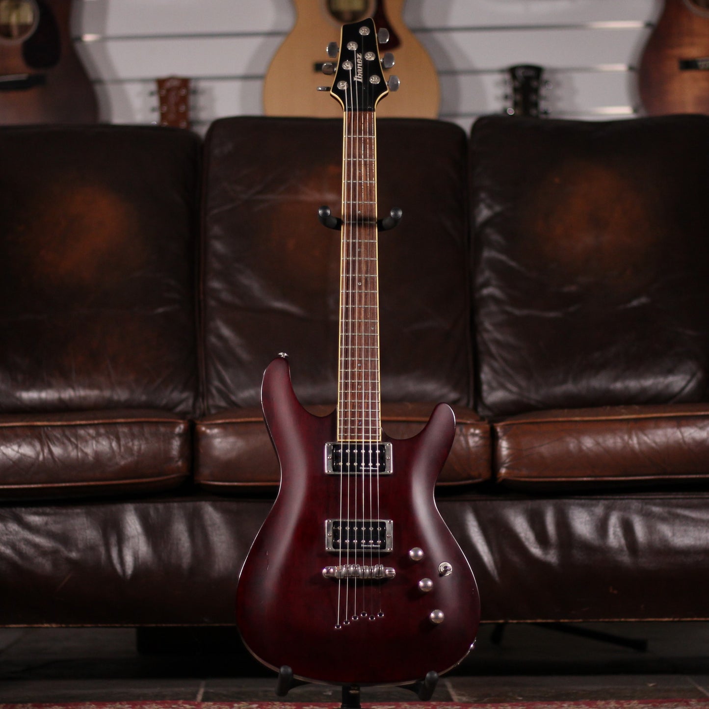 Used - Ibanez SZ Dark Red Stained Flat