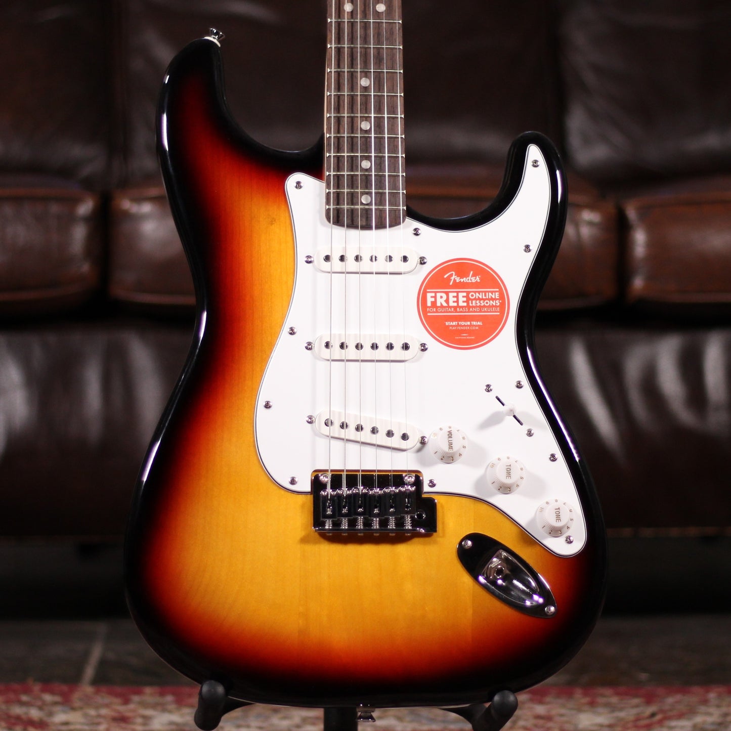 Squier Affinity Stratocaster - Sunburst - Electric Guitars available at Foulds Guitars Derby