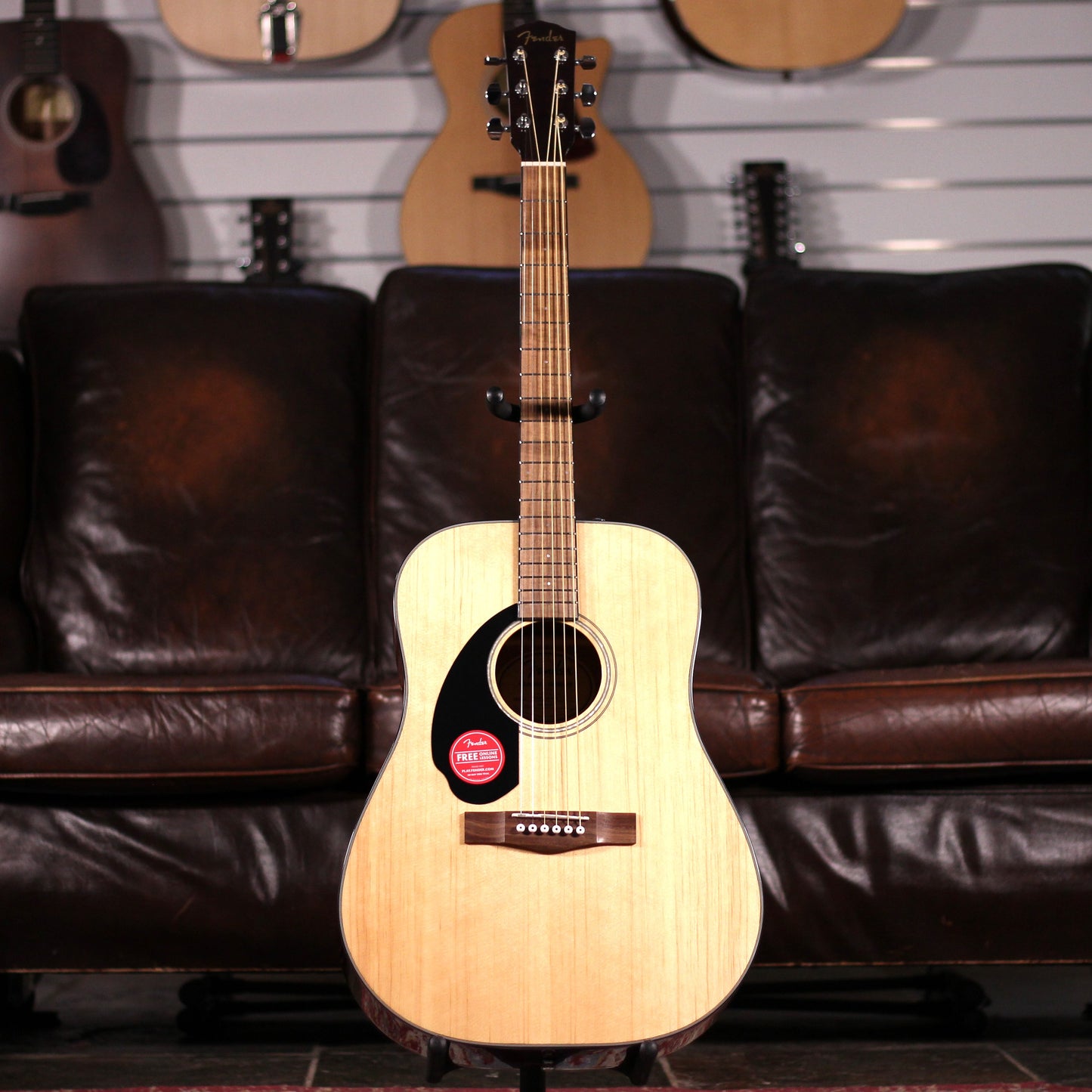 Fender CD-60S Dreadnaught Natural - Left Handed
