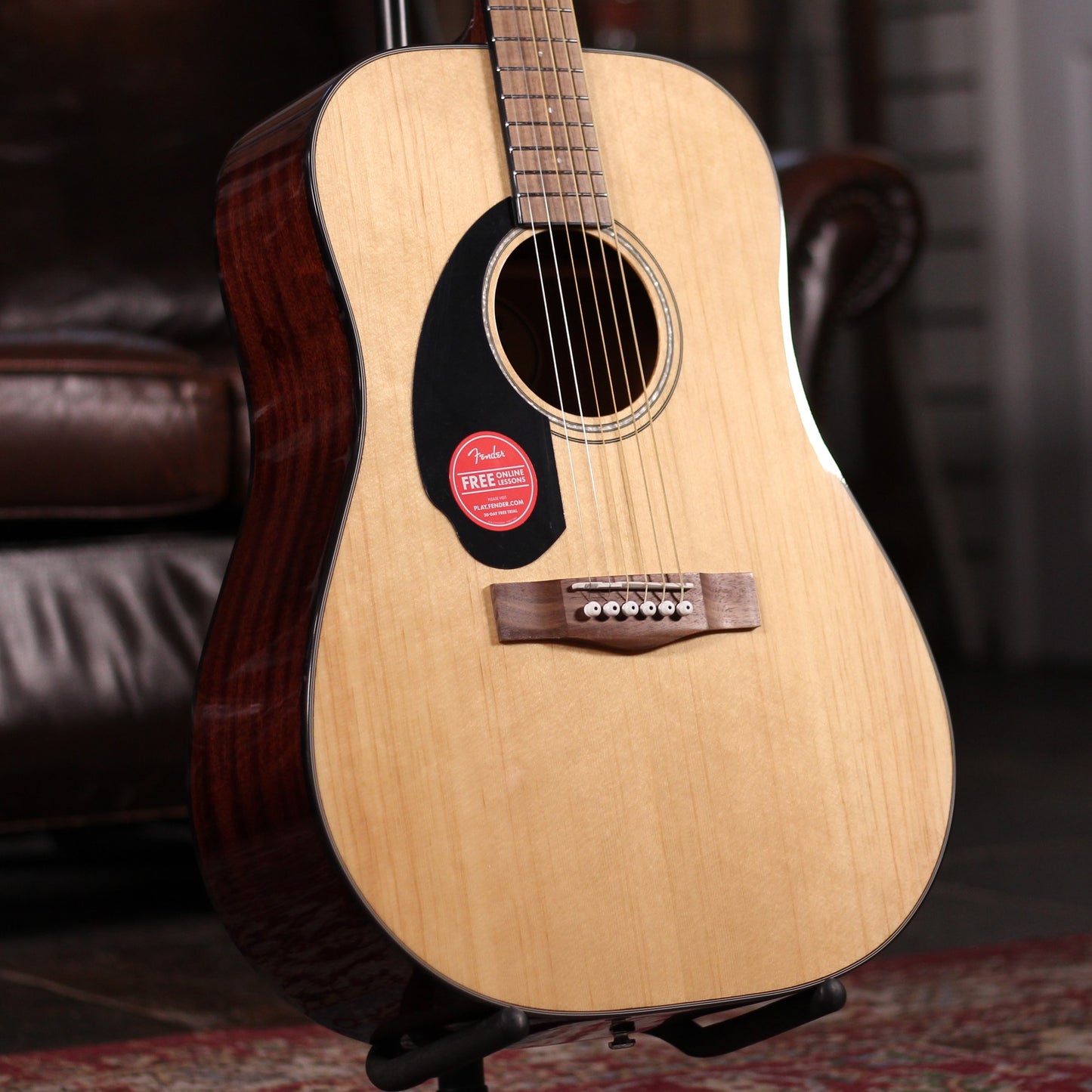 Fender CD-60S Dreadnaught Natural - Left Handed