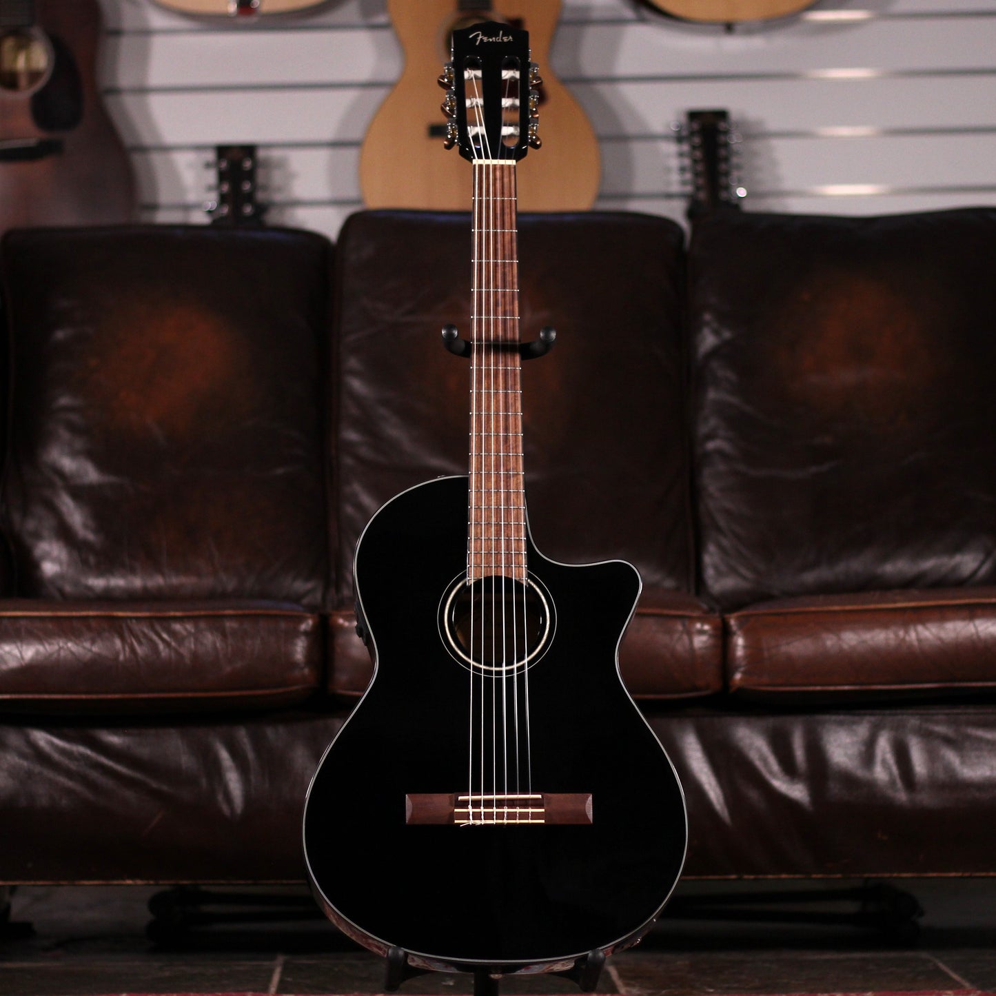 Fender CN-140SCE Nylon - Black