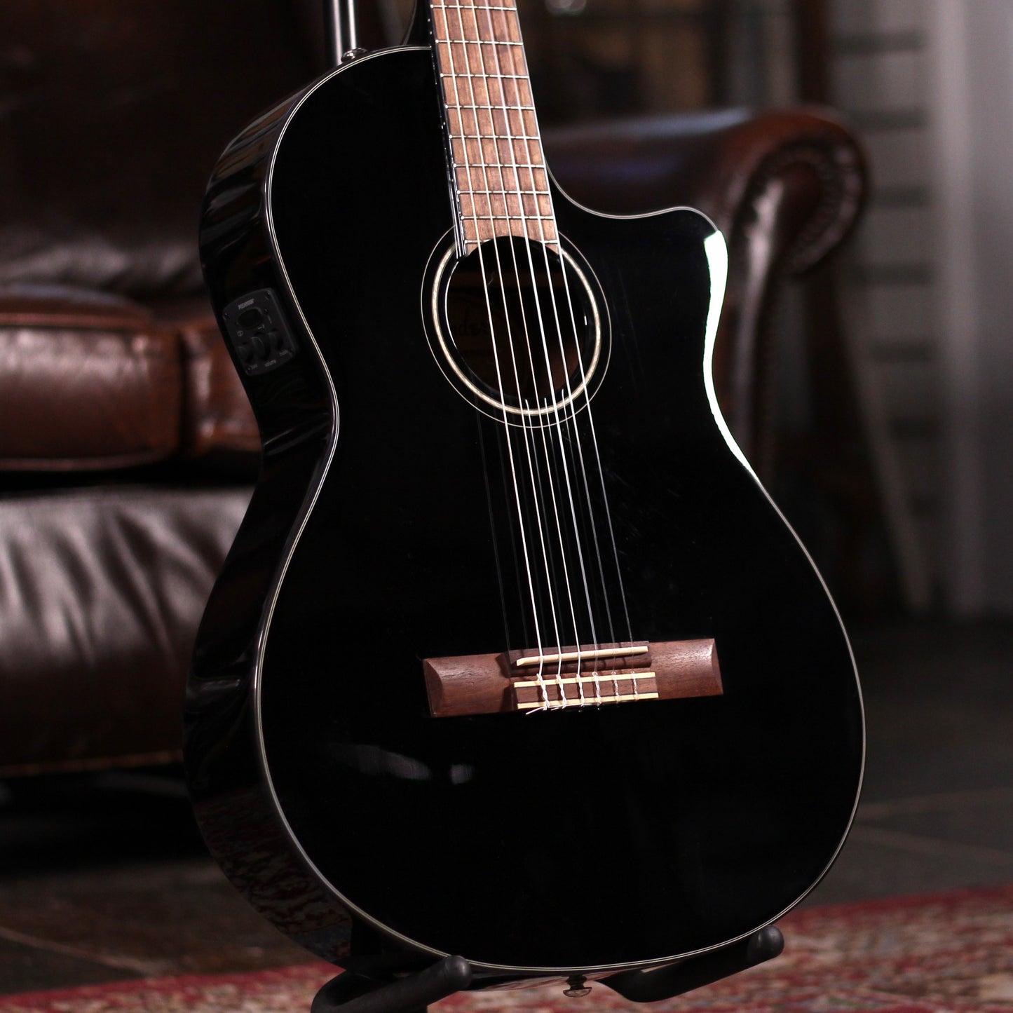 Fender CN-140SCE Nylon - Black