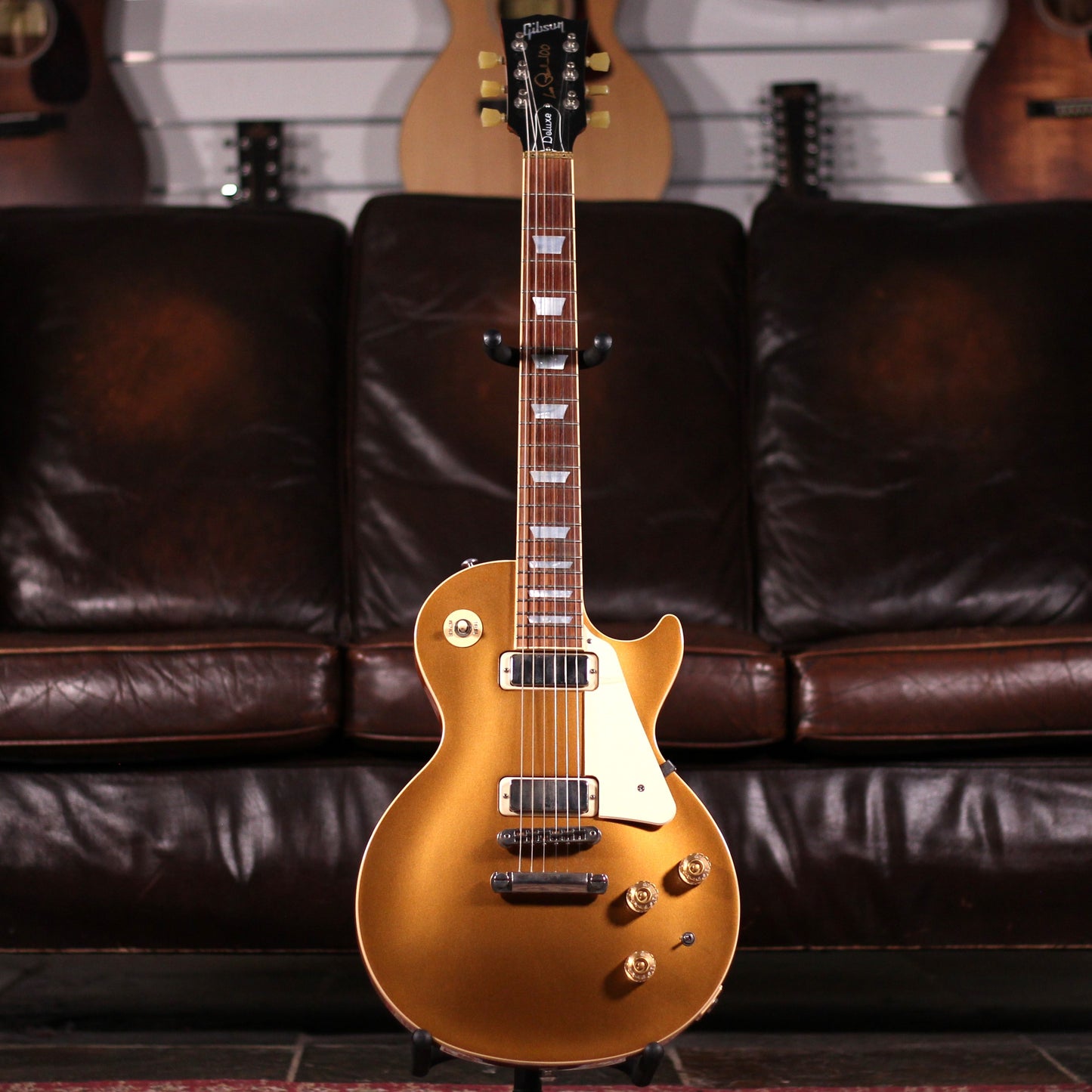 USED - 2015 Gibson Les Paul Deluxe - Gold Top