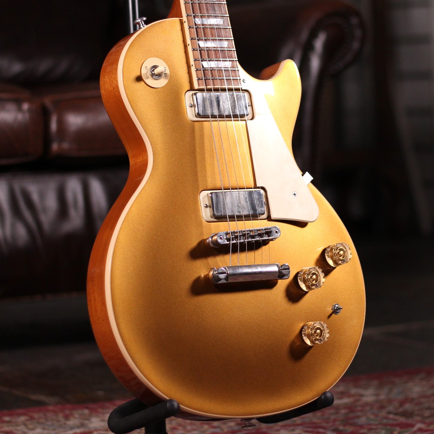 USED - 2015 Gibson Les Paul Deluxe - Gold Top