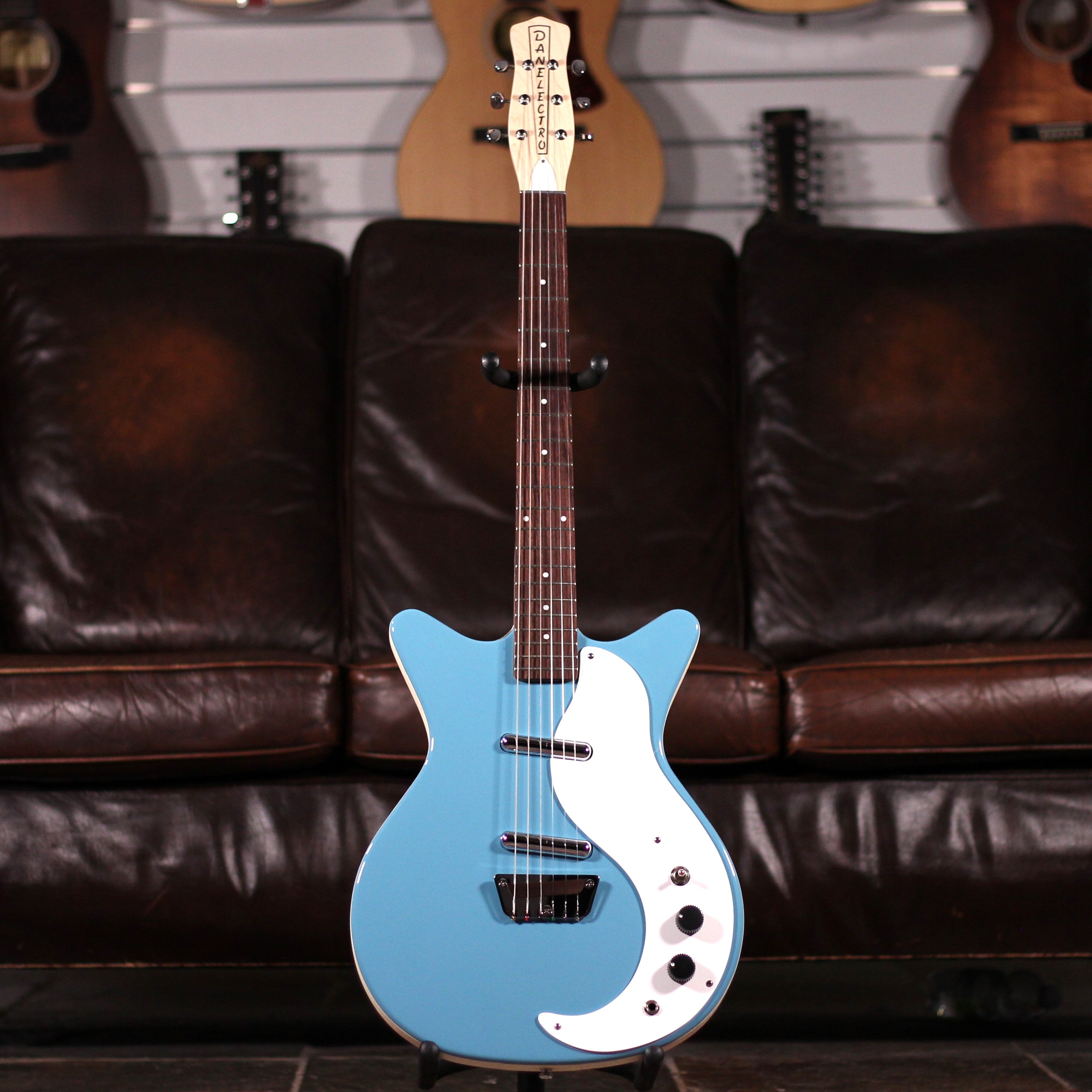 Danelectro Stock 59 - Aquamarine – Foulds Guitars