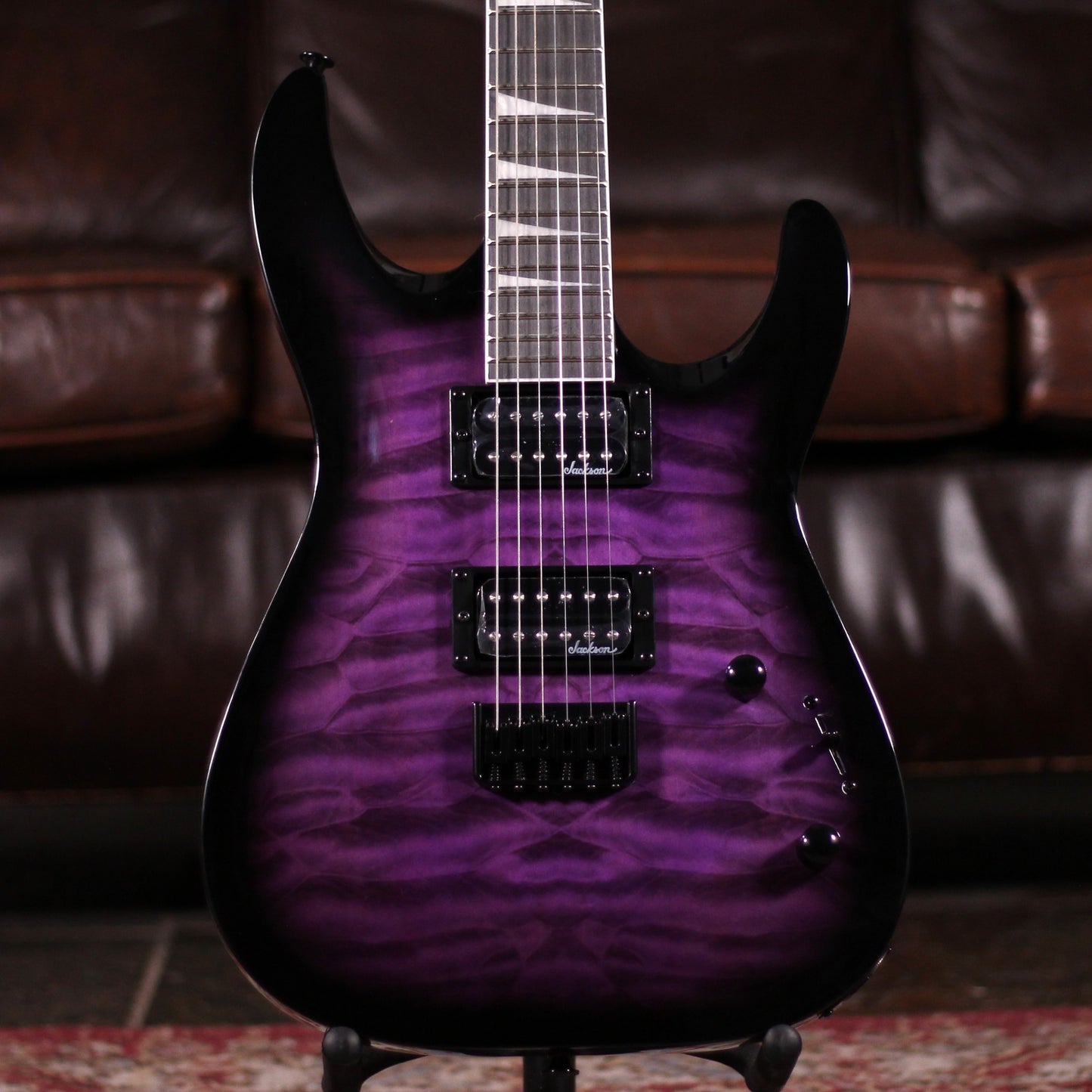 Jackson JS Series Dinky® Arch Top JS32Q DKA HT - TRS PRPL BRST