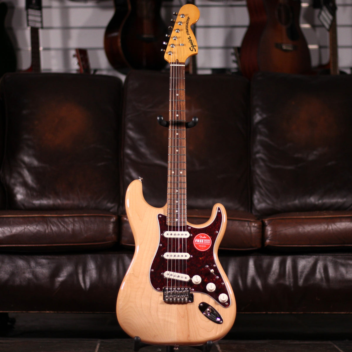 Squier 7 String Squier 70's Stratocaster - Natural – Foulds Guitars