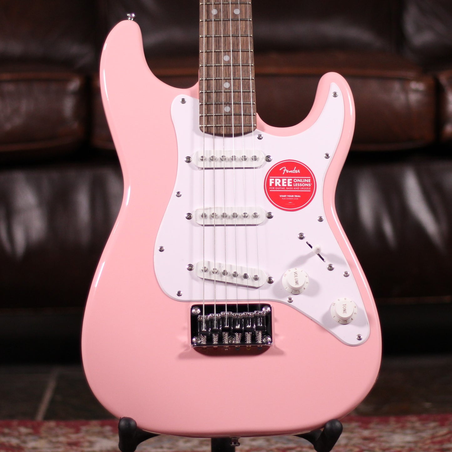 Squier Mini Strat Shell Pink