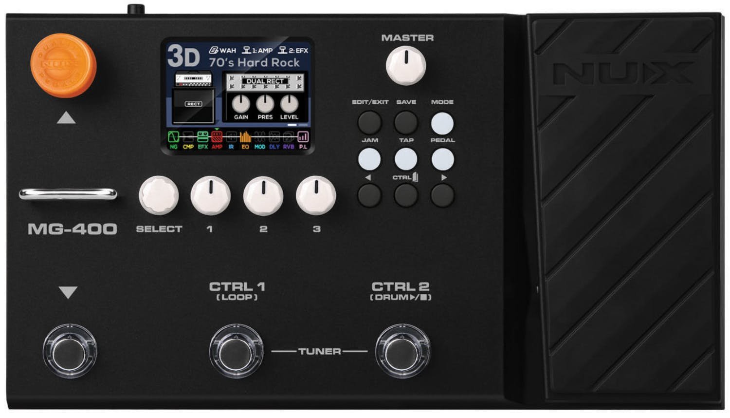 NU-X MG-400 Multi Effects Pedal - Guitar Pedals available at Foulds Guitars Derby