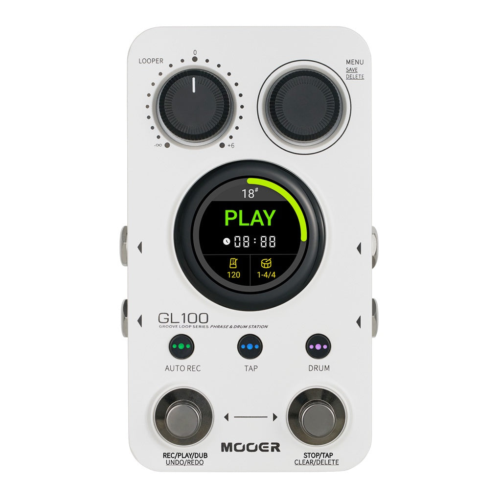 Mooer GL100 Groove Loop and Drum Pedal - Guitar Pedals available at Foulds Guitars Derby