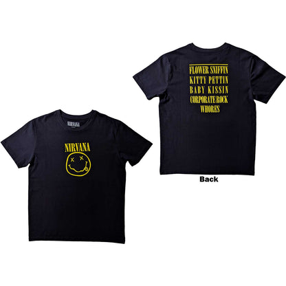 Nirvana Yellow Smiley T-Shirt flower sniffin