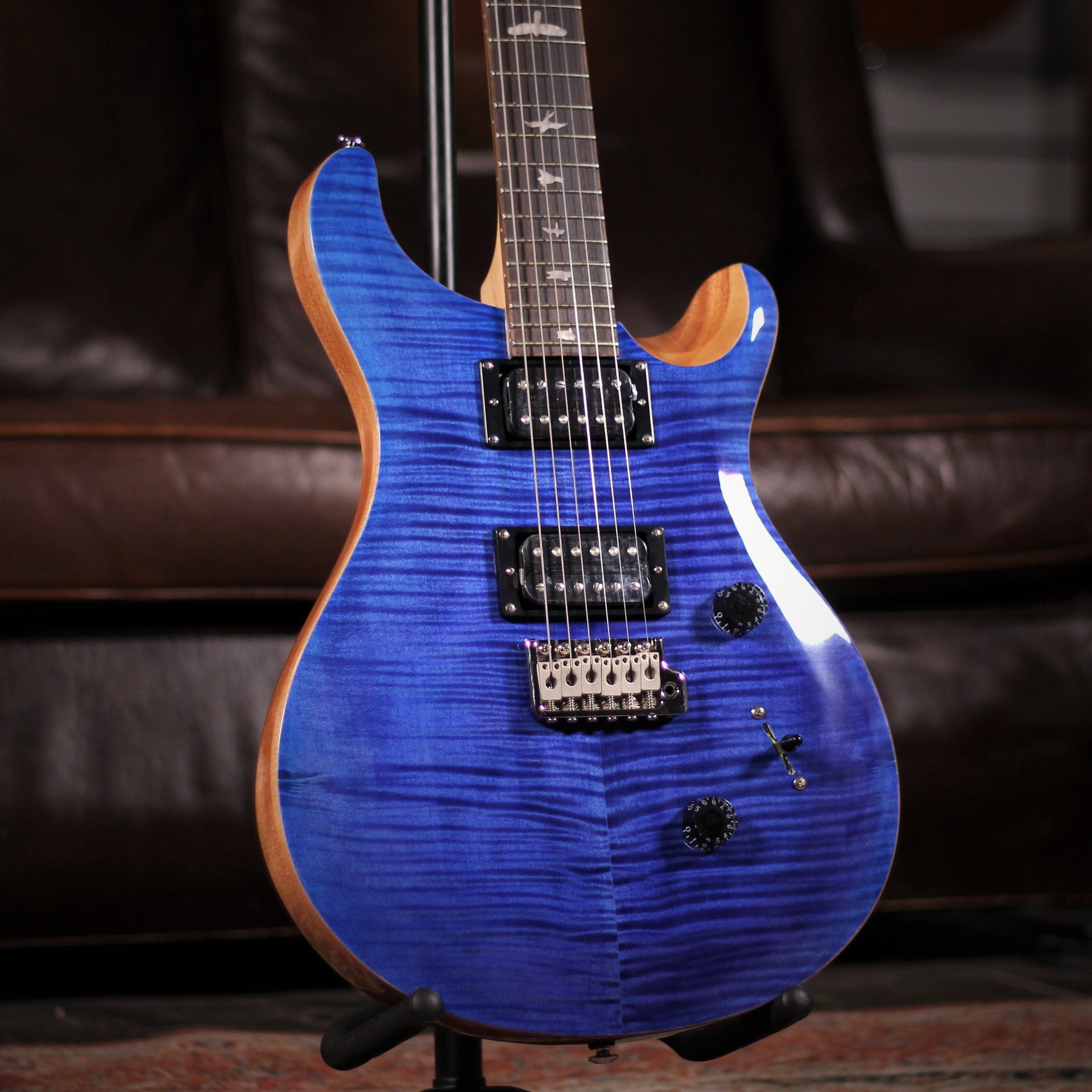 PRS SE Custom 24 Faded Blue – Foulds Guitars