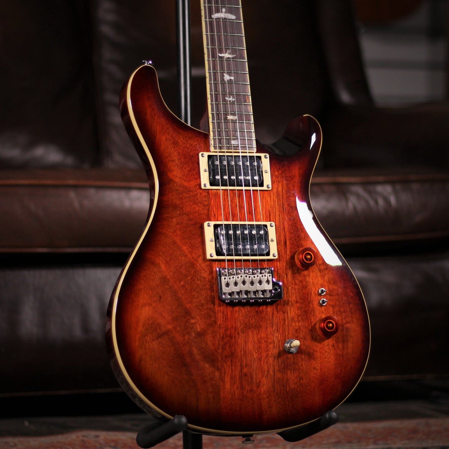 PRS SE Standard 24-08 Tobacco Sunburst angled