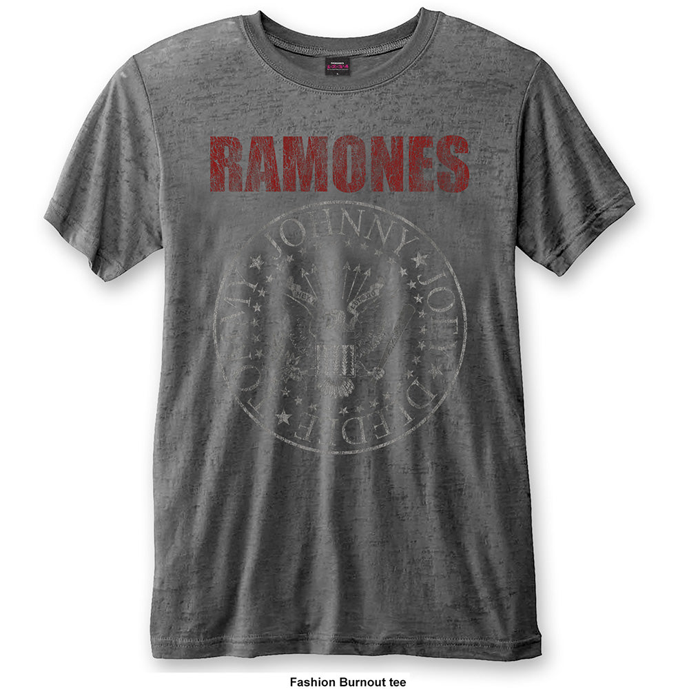 Ramones Presidential Seal T-Shirt Charcoal Grey