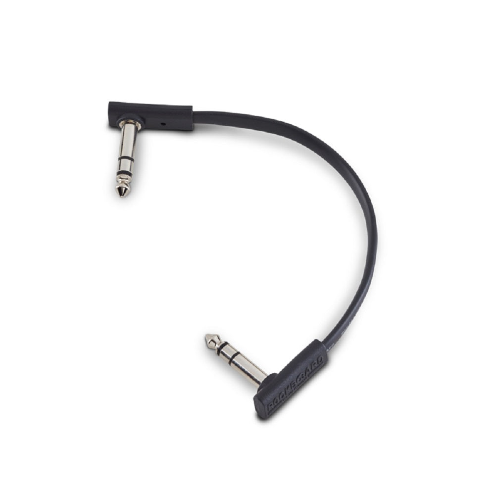 RBO Flat TRS Patch Cable 15cm - Pedal Accessories available at Foulds Guitars Derby