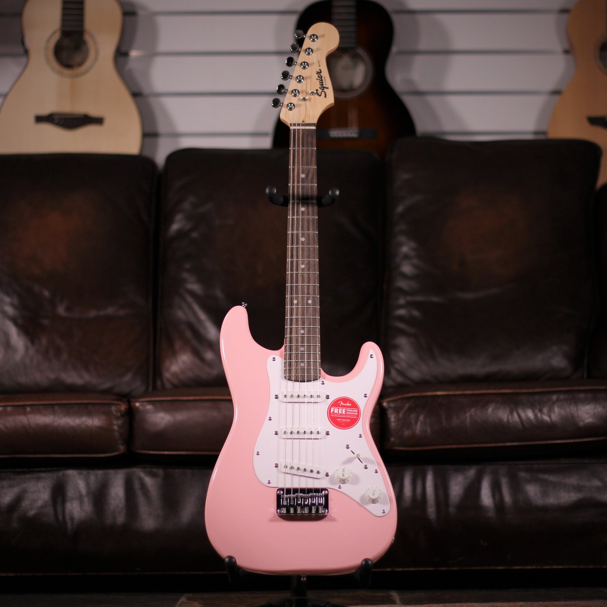 Squier Mini Strat Shell Pink