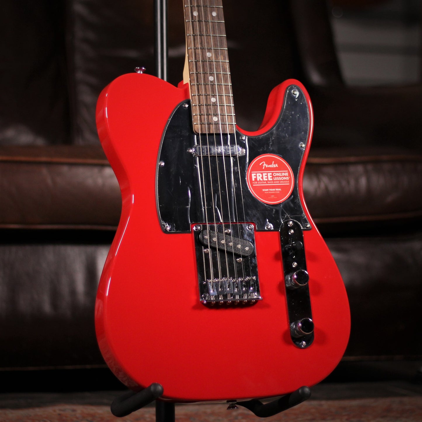 Squier Sonic Telecaster Torino Red angled