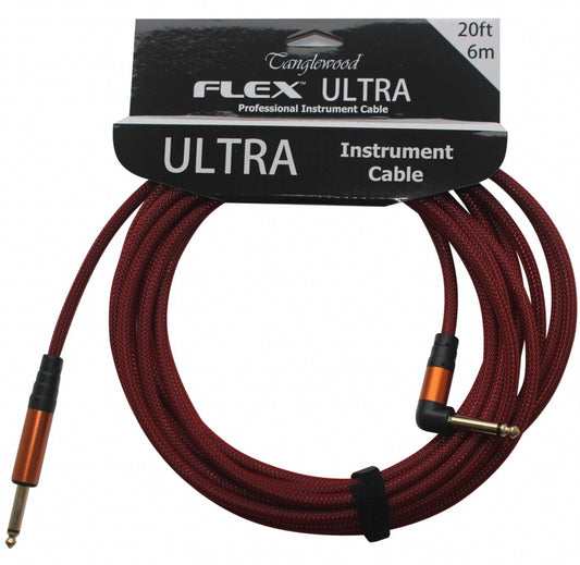 Flex Ultra 6m Cable - Merlot Angled
