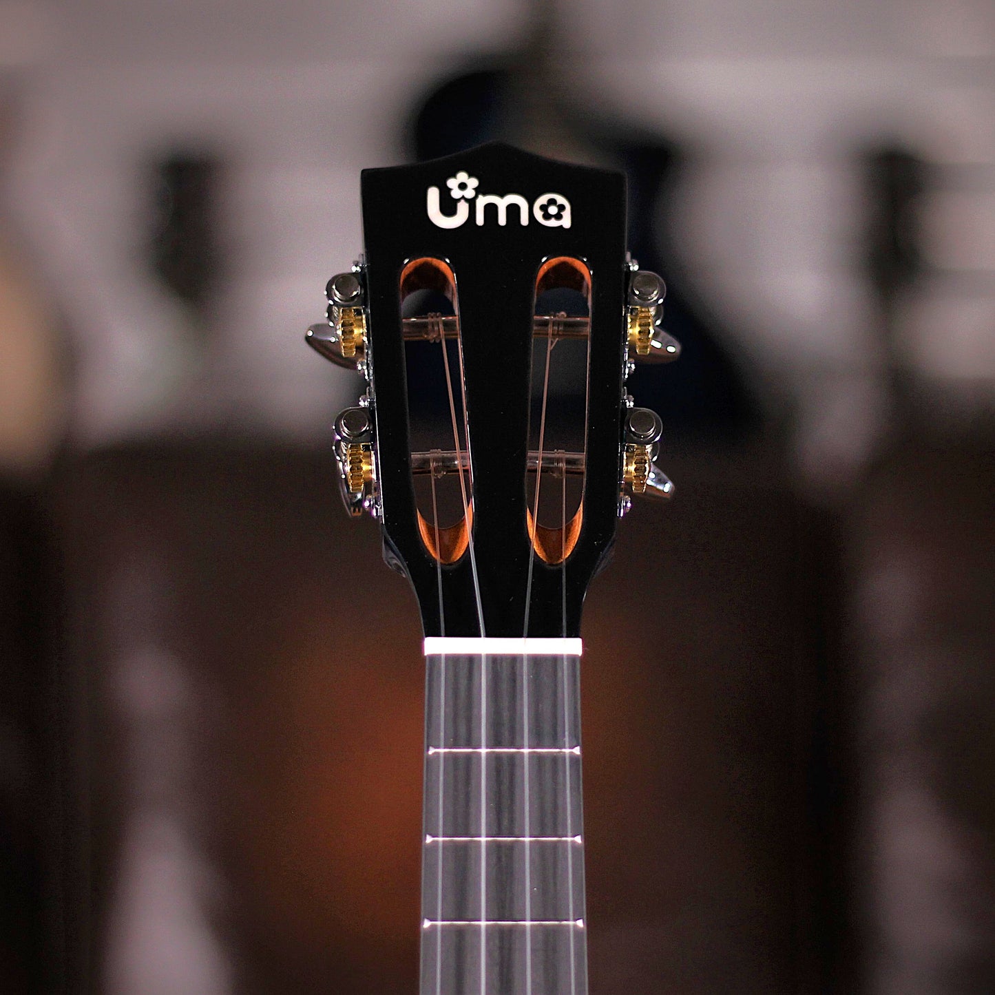 Uma Solid Mahogany Soprano Ukulele - Blue