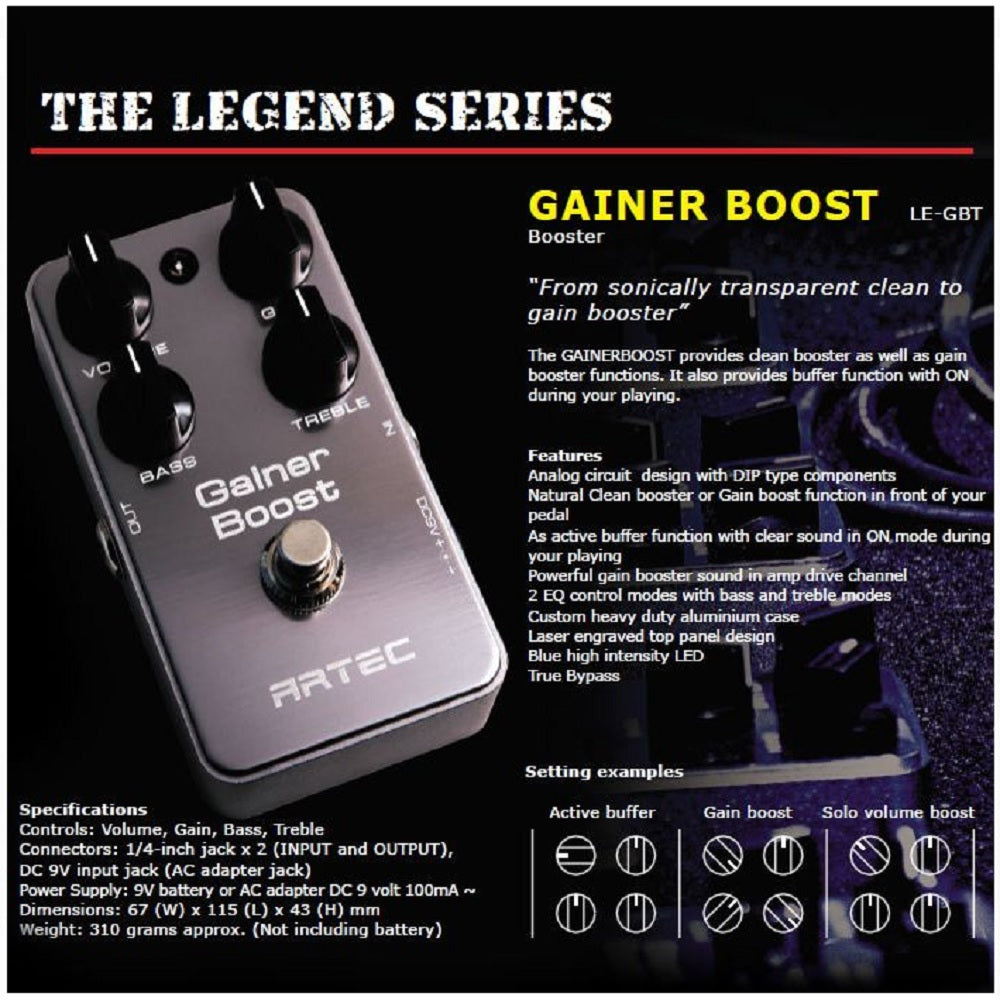 Artec Gainer Boost info