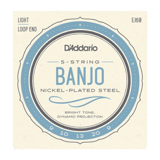 DAddario EJ60 G Banjo 9-20