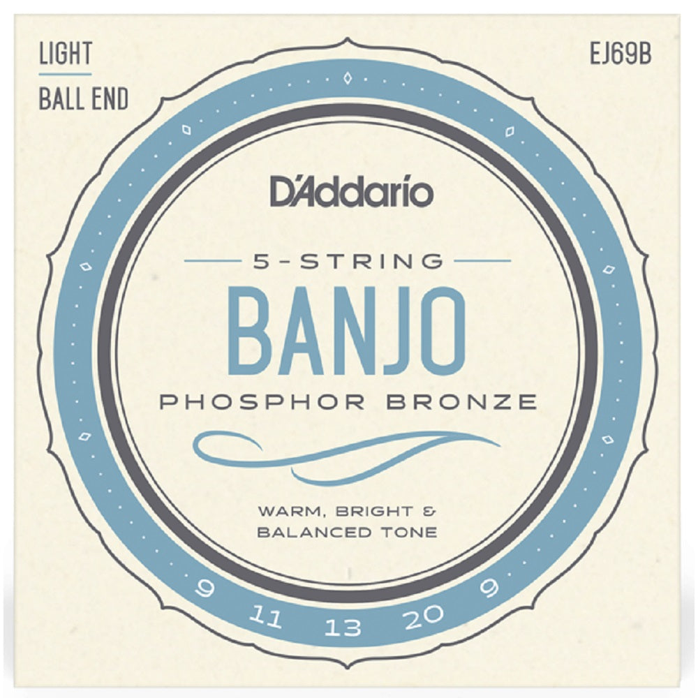 D'Addario EJ69B G Banjo 9-20 Ball End