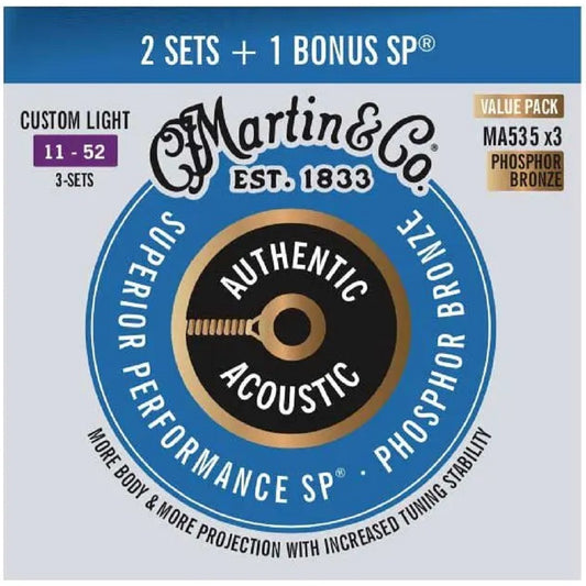 Martin Phosphor Bronze SP MA535 3for2 11-52