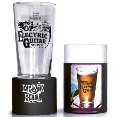 Ernie Ball Logo Pint Glass