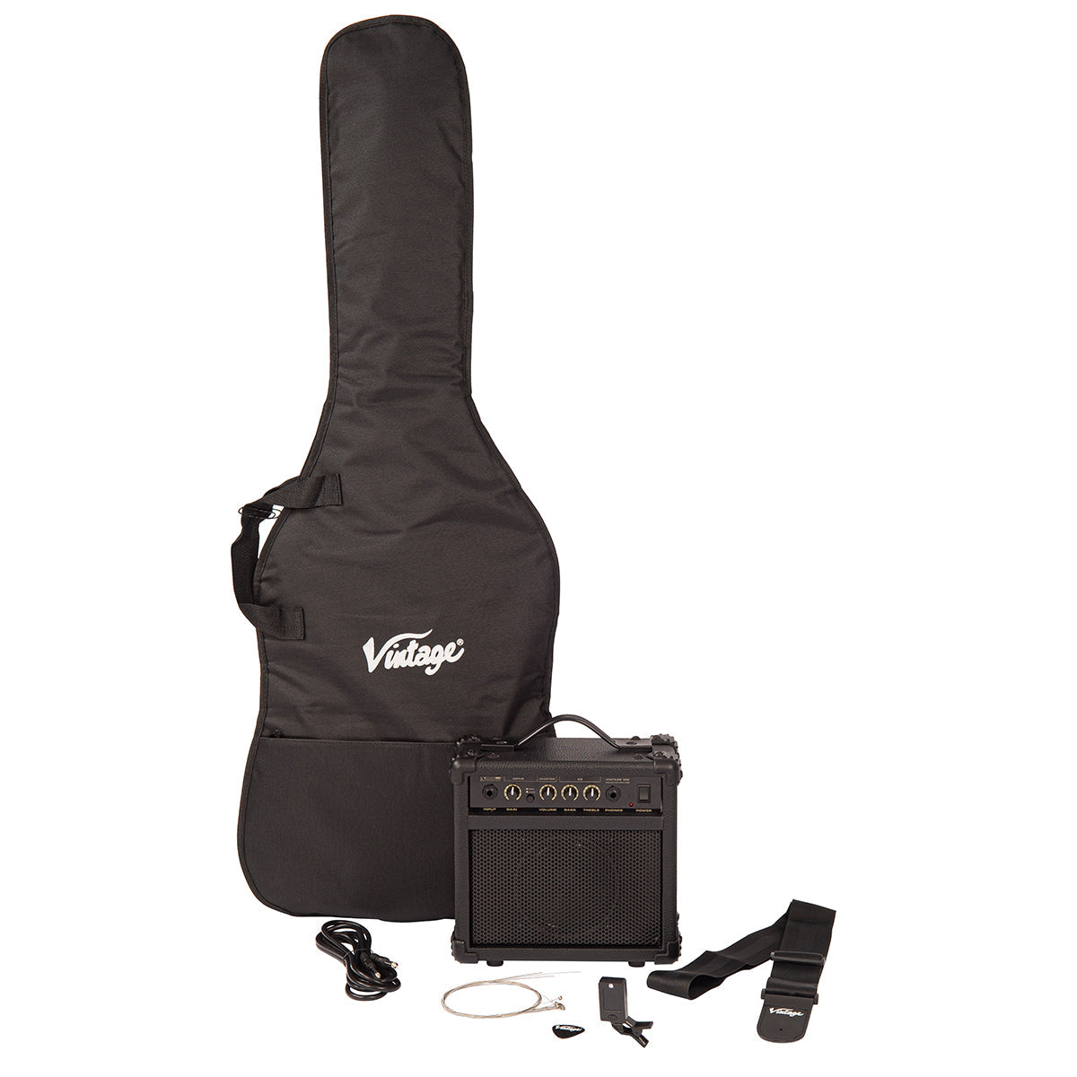 Vintage V69 Coaster Series Electric Guitar Pack ~ Boulevard Black