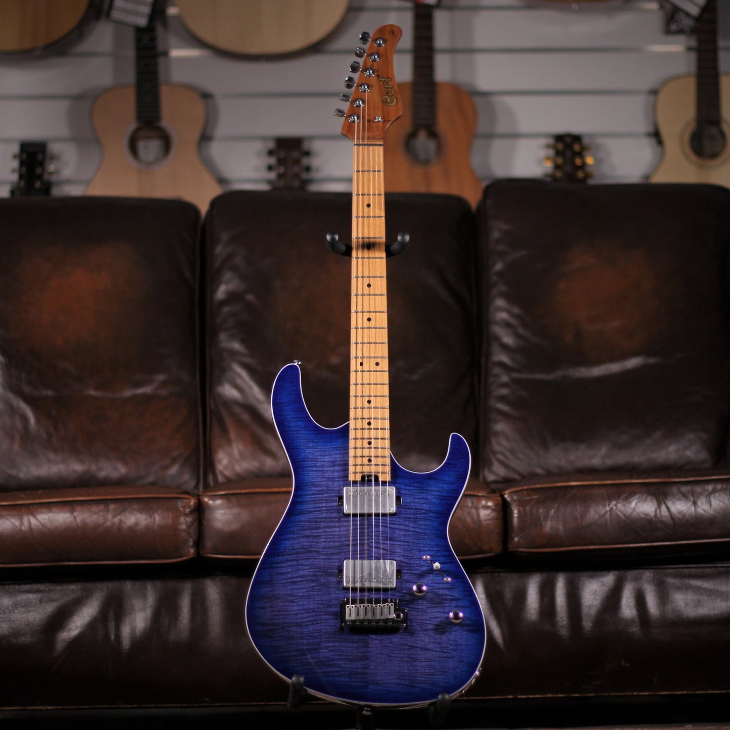 Cort G290 FAT II Bright Blue Burst full