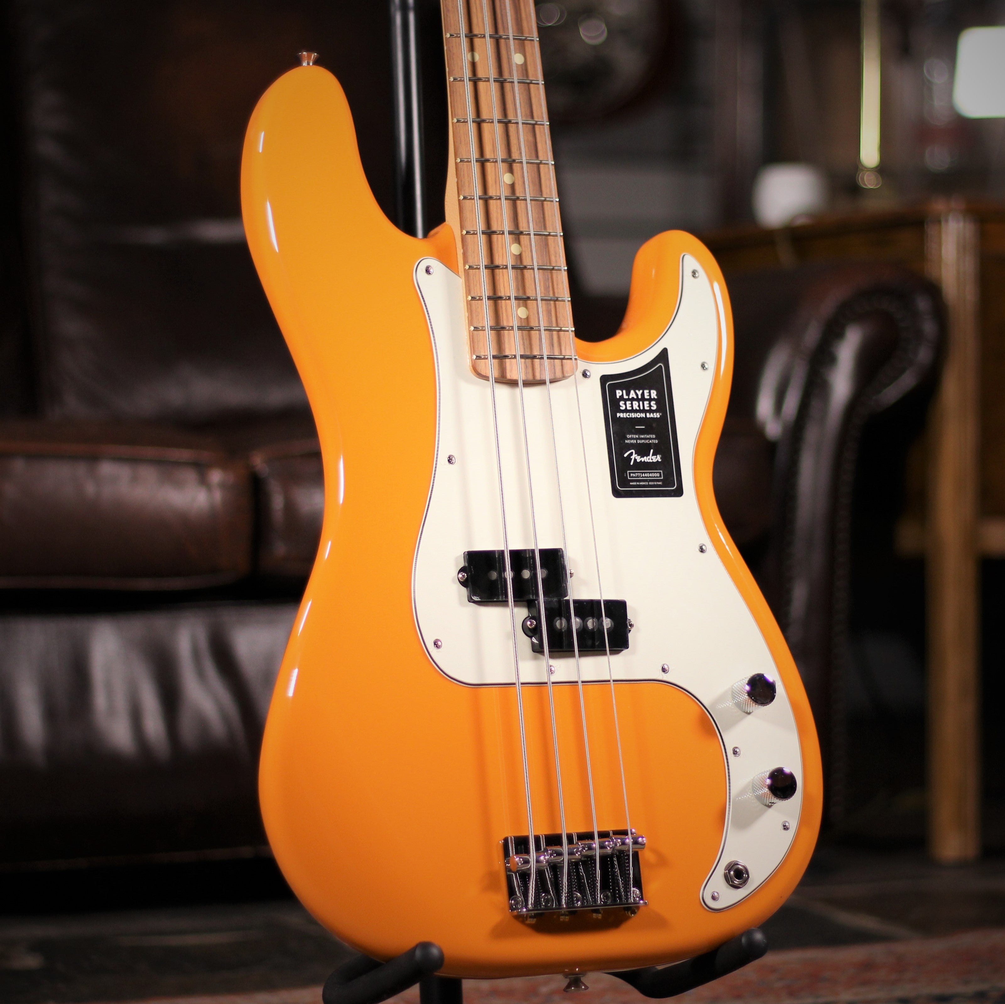 Fender Player Precision Bass Capri Orange – Foulds Guitars